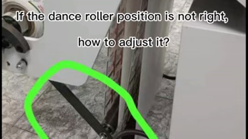 Si la position du rouleau de danse n'est pas bonne, comment l'ajuster?