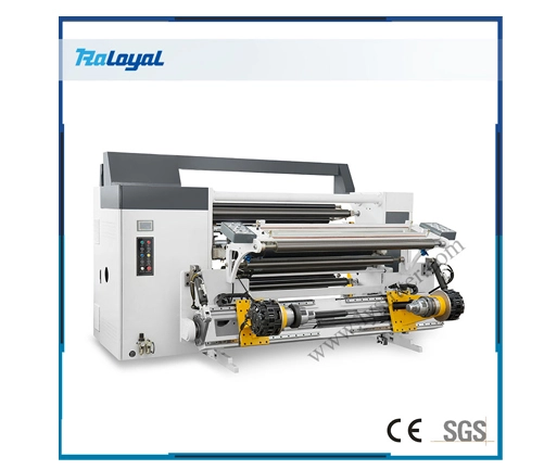 Machine à refendre à grande vitesse avec positionnement automatique du noyau de papier laser et poussée automatique