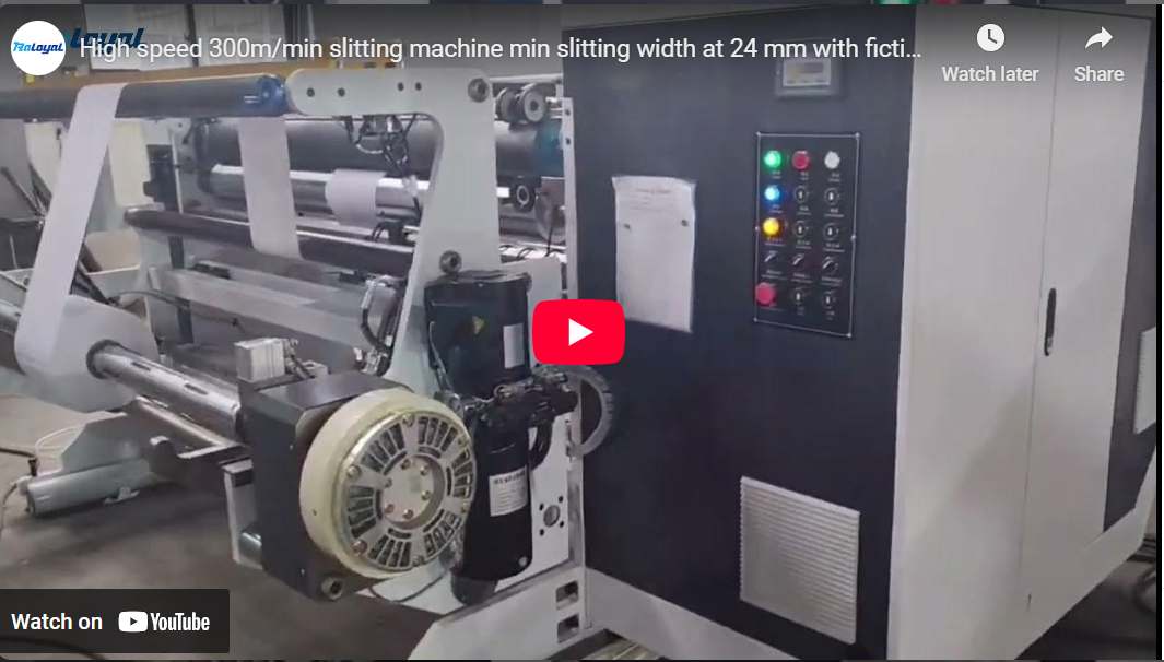 Machine à refendre haute vitesse 300 m/min largeur de refendre à 24 mm avec arbre de fiction